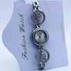 Women's Alloy And Stainless Steel Round Dial Quartz Bracelet Watch Leisure Style