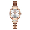 Women's Alloy And Stainless Steel Square Ultrathin Casual Quartz Watch With Mineral Reinforced Glass Mirror