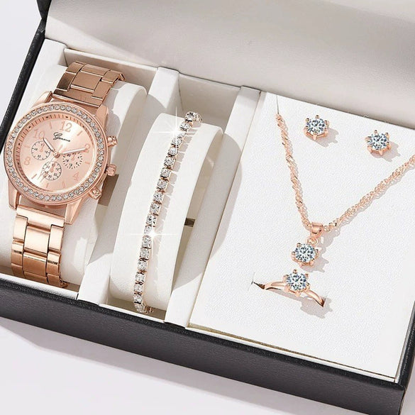 Women's Alloy And Titanium Alloy Casual Fashion Rectangle Dial Quartz Watch