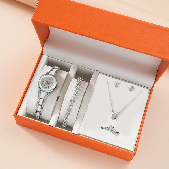 Women's Alloy And Titanium Alloy Casual Fashion Rectangle Dial Quartz Watch