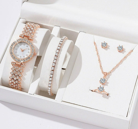 Women's Alloy And Titanium Alloy Casual Fashion Rectangle Dial Quartz Watch