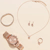 Women's Alloy And Titanium Alloy Casual Fashion Rectangle Dial Quartz Watch