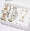 Women's Alloy And Titanium Alloy Casual Fashion Rectangle Dial Quartz Watch