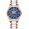 Women's Alloy And Titanium Leisure Round Quartz Watch With Waterproof And Luminous Features