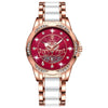 Women's Alloy And Titanium Leisure Round Quartz Watch With Waterproof And Luminous Features
