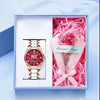 Women's Alloy And Titanium Leisure Round Quartz Watch With Waterproof And Luminous Features