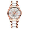 Women's Alloy And Titanium Leisure Round Quartz Watch With Waterproof And Luminous Features
