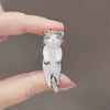 Women's Alloy Animal Kitten Three Dimensional Electroplated Brooch For Sweater And Suit