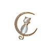Women's Alloy Animal Pattern Electroplated Opal Rhinestone Brooch As High Grade Clothes Accessory