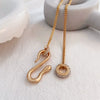 Women's Alloy Animal Snake Cuban Chain Electroplated Necklace