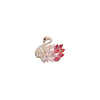 Women's Alloy Antiexposure Buckle Collar Swan Brooch With Flower Pattern And Electroplating Treatment