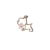 Women's Alloy Antilight Puppy Brooch With Cherry Blossom Pattern And Electroplating Treatment