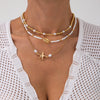 Women's Alloy Ball Chain Necklace With Star Pattern And Electroplating Featuring Irregular Shell And Starfish Beads