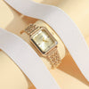 Women's Alloy Band Quartz Watch With Round Dial And Casual Style