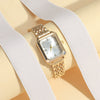 Women's Alloy Band Quartz Watch With Round Dial And Casual Style