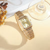 Women's Alloy Band Quartz Watch With Round Dial And Casual Style