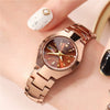 Women's Alloy Band Round Dial Fashion Waterproof Quartz Watch