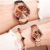 Women's Alloy Band Round Dial Fashion Waterproof Quartz Watch