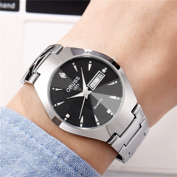 Women's Alloy Band Round Dial Fashion Waterproof Quartz Watch