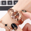 Women's Alloy Band Round Dial Fashion Waterproof Quartz Watch