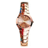 Women's Alloy Band Round Dial Fashion Waterproof Quartz Watch