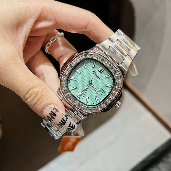 Women's Alloy Band Square Casual Fashionable Quartz Watch