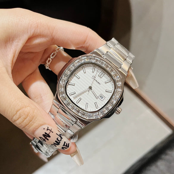 Women's Alloy Band Square Casual Fashionable Quartz Watch