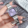 Women's Alloy Band Square Watch Temperament Simple Green