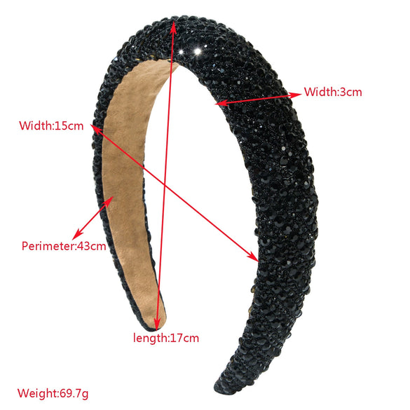 Women's Alloy Baroque Geometric Diamond Headband Hair Accessory