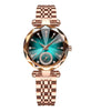 Women's Alloy Belt Fashion Retro Nonmechanical Watch With Round Dial And Imitation Leather Strap