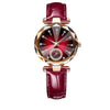 Women's Alloy Belt Fashion Retro Nonmechanical Watch With Round Dial And Imitation Leather Strap