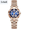 Women's Alloy Belt Fashion Retro Nonmechanical Watch With Round Dial And Imitation Leather Strap