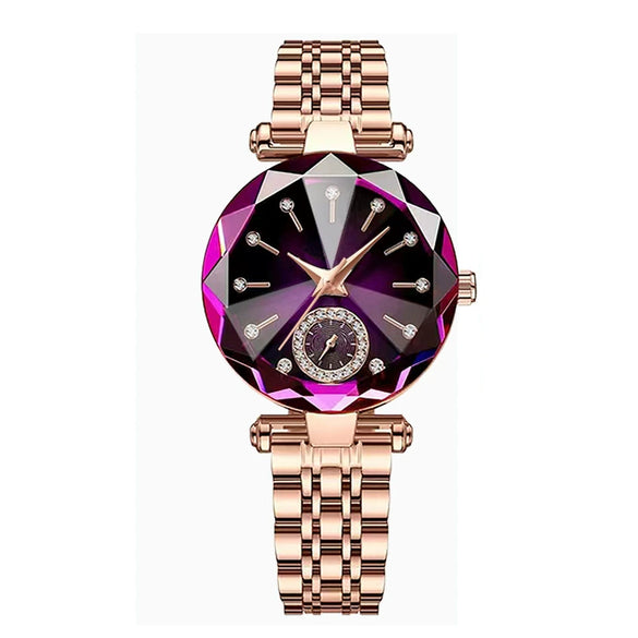 Women's Alloy Belt Fashion Retro Nonmechanical Watch With Round Dial And Imitation Leather Strap