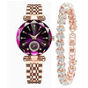 Women's Alloy Belt Fashion Retro Nonmechanical Watch With Round Dial And Imitation Leather Strap