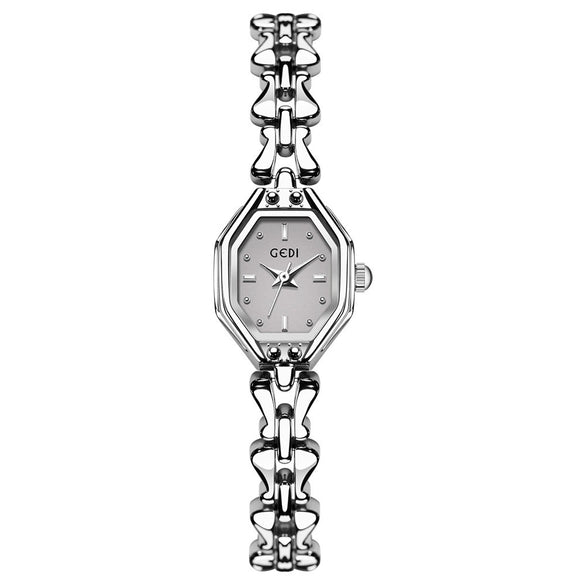 Women's Alloy Bracelet Quartz Watch Light Luxury Vintage Octagon And Barrel Shape