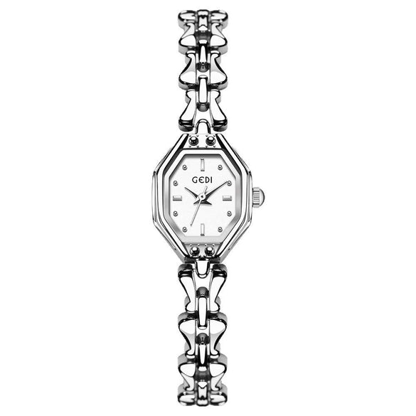 Women's Alloy Bracelet Quartz Watch Light Luxury Vintage Octagon And Barrel Shape