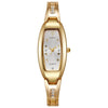 Women's Alloy Bracelet Quartz Watch With Round Dial And Horseshoe Buckle