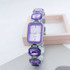 Women's Alloy Bracelet Quartz Watch With Square Dial And Fashion Style
