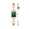 Women's Alloy Bracelet Quartz Watch With Square Dial And Lobster Clasp Leisure Style