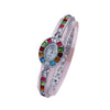 Women's Alloy Bracelet Watch Fashion Gradient Rainbow Oval Design