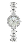 Women's Alloy Bracelet Watch With Round Dial Spiral Crown Jewelry Buckle Mineral Reinforced Mirror Feminine And Super Fairy Style