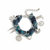 Women's Alloy Braided Bracelet With Heart And U Shaped Pattern And Electroplating Processing