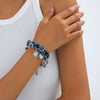Women's Alloy Braided Bracelet With Heart And U Shaped Pattern And Electroplating Processing