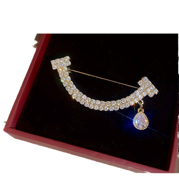 Women's Alloy Brooch With Flower And Geometric Pattern Electroplated Design