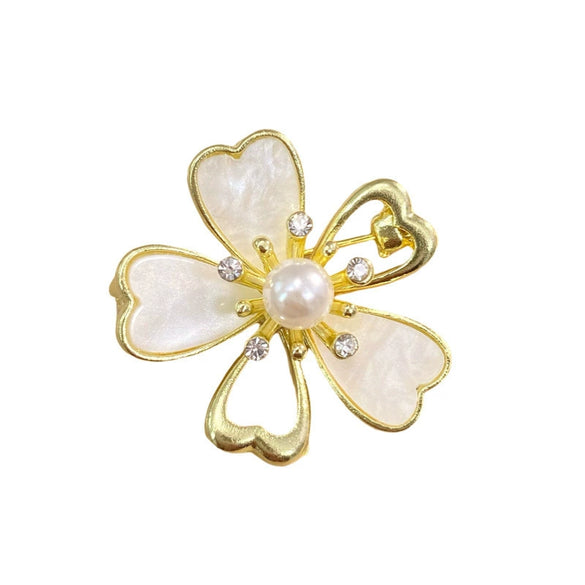 Women's Alloy Brooch With Flower Pattern And Electroplating Treatment