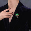 Women's Alloy Brooch With Natural Style And Electroplating Treatment