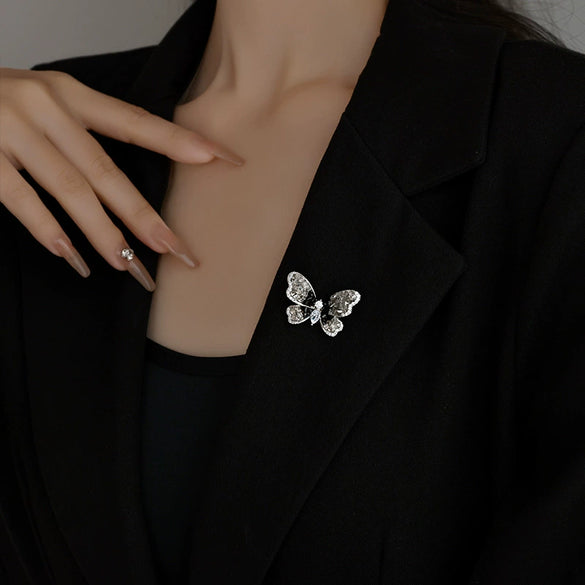 Women's Alloy Butterfly Brooch Minimalist Style With Electroplating