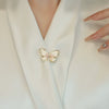 Women's Alloy Butterfly Brooch Minimalist Style With Electroplating