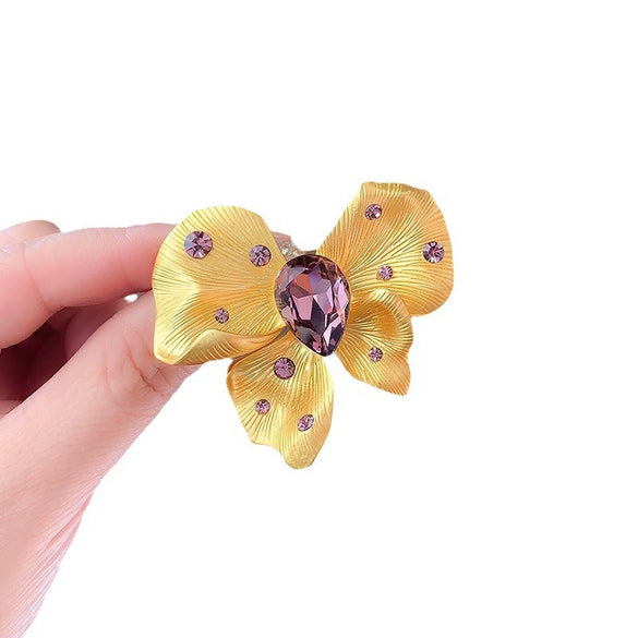 Women's Alloy Butterfly Brooch With Bow Pattern And Electroplating Minimalist And Animal Style