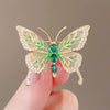 Women's Alloy Butterfly Brooch With Flower Pattern And Electroplating Design Minimalist Style
